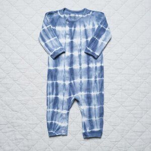 Pehr Romper (6-12m) - Tie Dye Cloud Blue